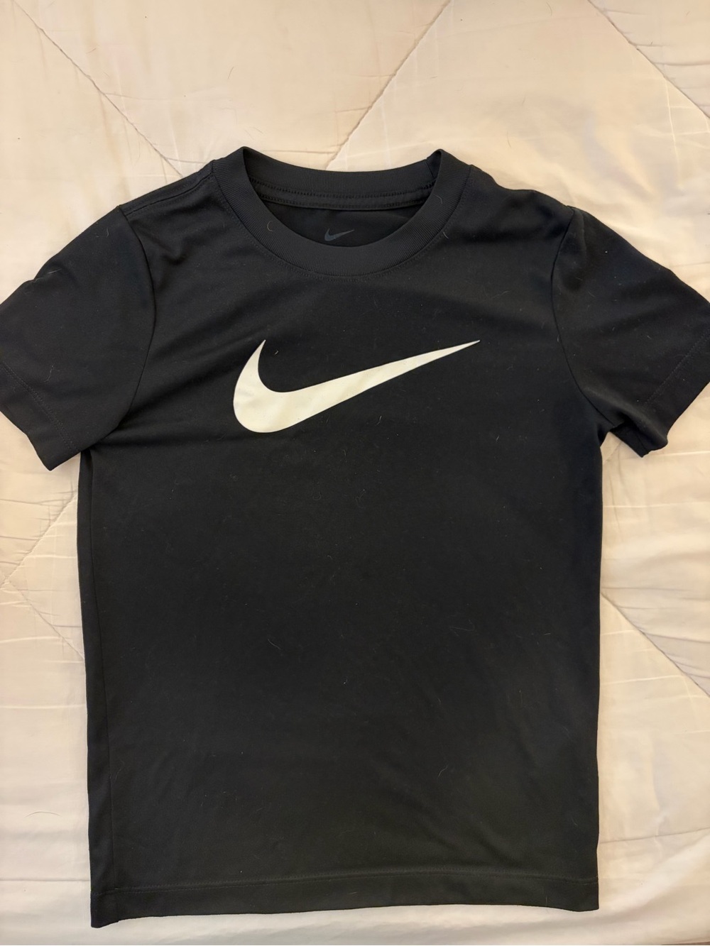 Nike Boys Dri-FIT Swoosh T-Shirts 2 Pack Black Blue Size XS